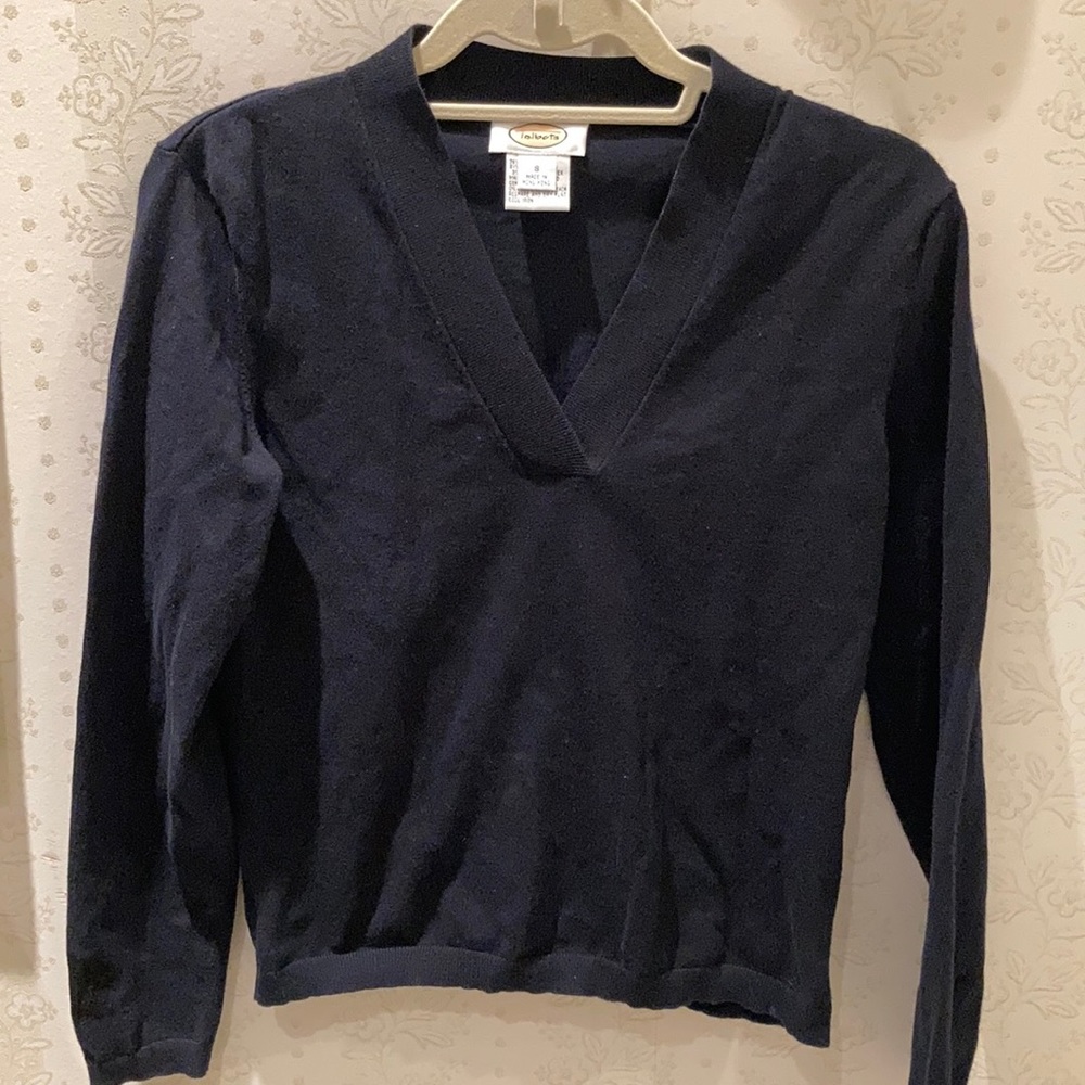 Talbots black sweater small